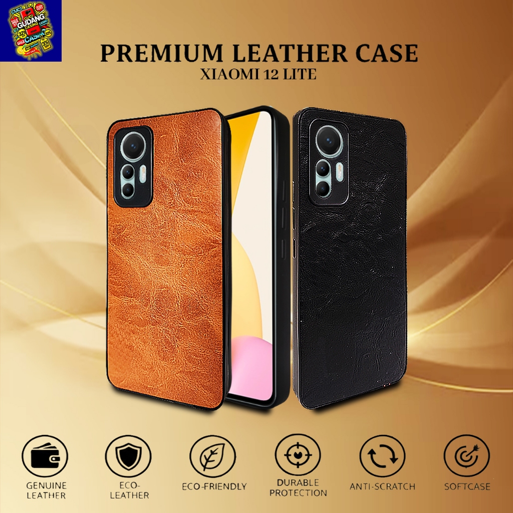 [ PREMIUM ] Softcase Xiaomi 12 LITE Leather Casing Case Kulit