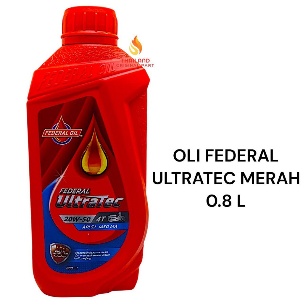 OLI FEDERAL ULTRATEC MERAH 800ML GRAND - SUPRA - VEGA - JUPITER KD871