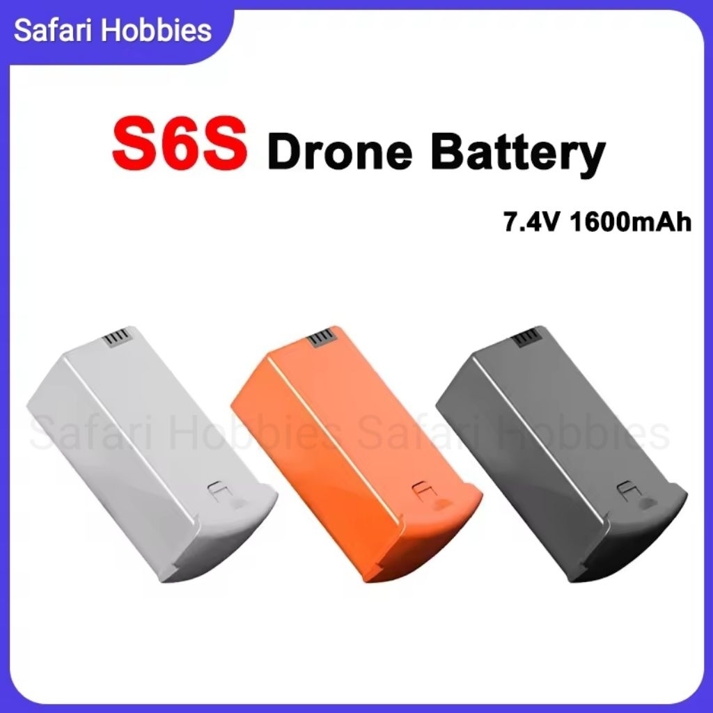 Baterai Drone S6S GPS Lipo 1600mAh 7.4V Original