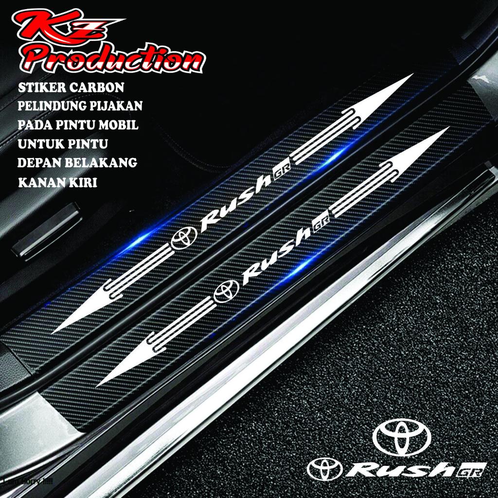 COD Cutting stiker Sill Plate Mobil Toyota Rush gr Stiker Pijakan Pintu Mobil Toyota Rush gr