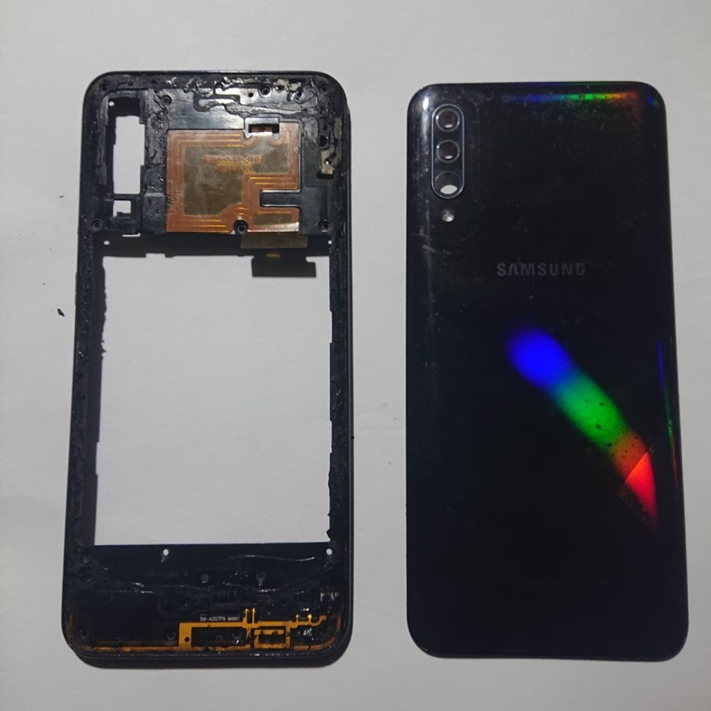 Backdoor Housing Bazzel Tulang Tengah SAMSUNG A30S Asli Original Copotan Cabutan (Baca Deskripsi )