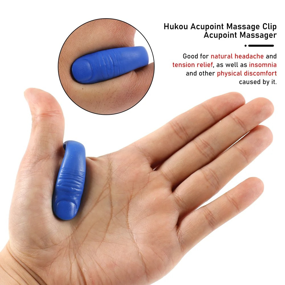 Ilez Alat Pijat Tangan Sendi Jari Akupresur Acupoint 5cm - INU28 - Blue