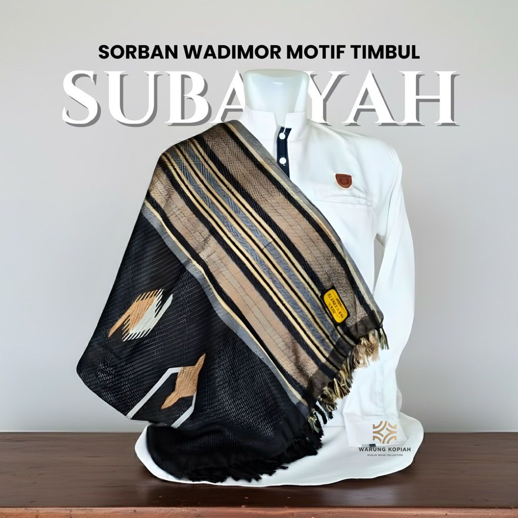Surban Wadimor Pria Muslim | Sorban Wadimor Songket | Sorban Arab Terbaru Exclusive By Warung Kopiah