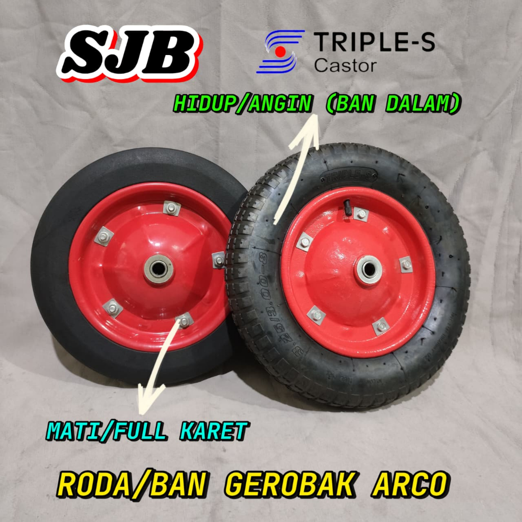 RODA/BAN GEROBAK ARCO MATI/HIDUP