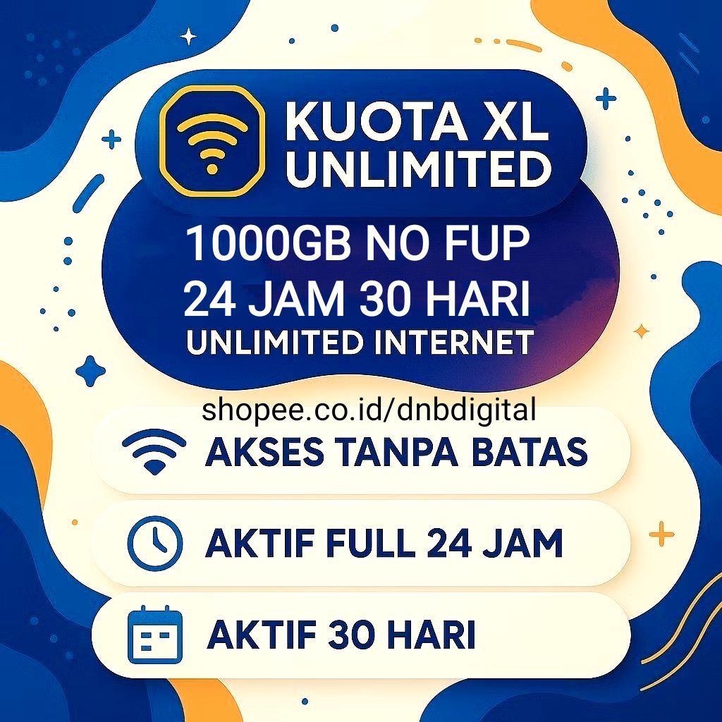 PAKET XL UNLIMITED 30H TANPA FUP DENGAN ADD-ON XTRA COMBO VIP