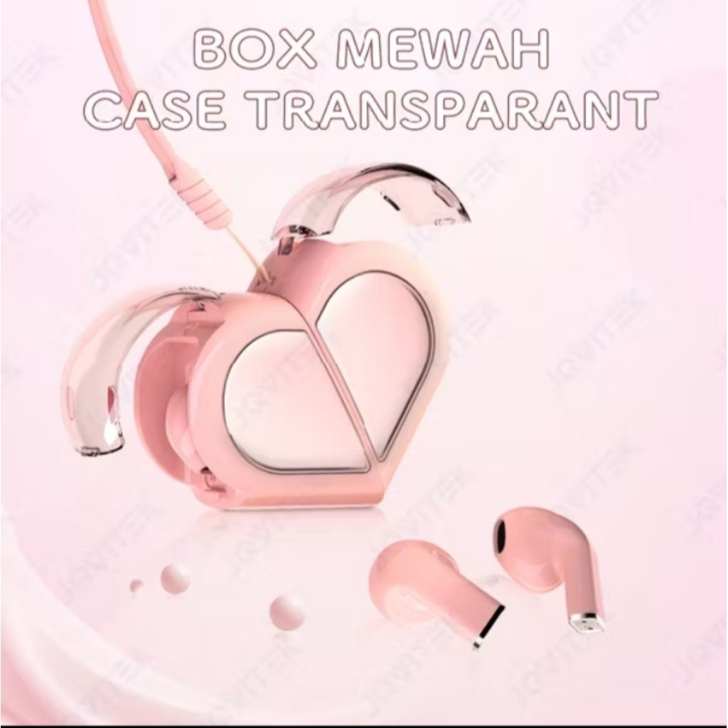 jovitech earphone heart cute model bluetooth