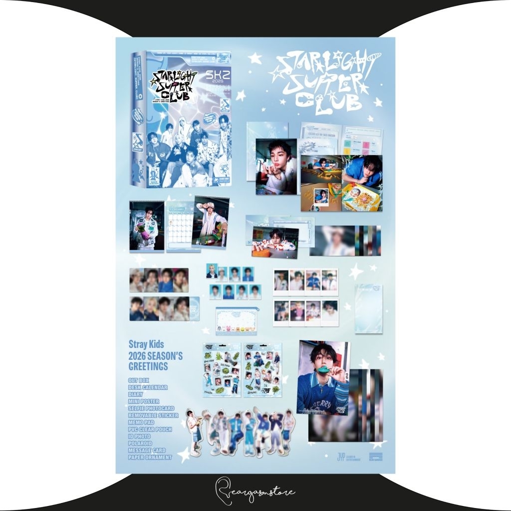 STRAY KIDS - 2026 SEASON’S GREETINGS [STARLIGHT SUPPER CLUB] (FANS SHOP / MUSICPLANT / SOUNDWAVE / Y