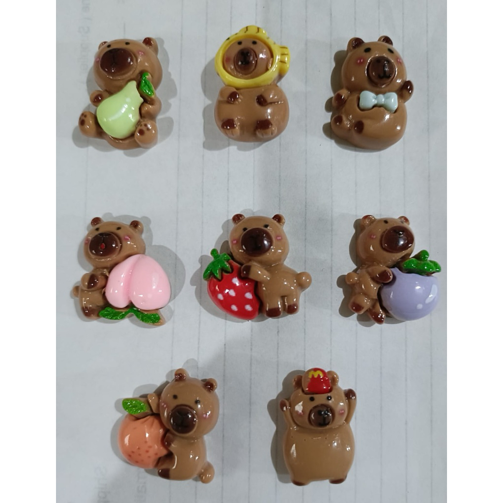(500 pcs) Clay resin beruang