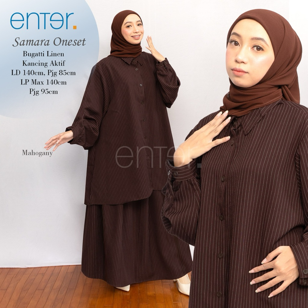 SAMARA ONESET ENTER / SETELAN LINEN / SET LD 140 JUMBO BIGSIZE SALUR ONESET KATUN SETELAN ROK