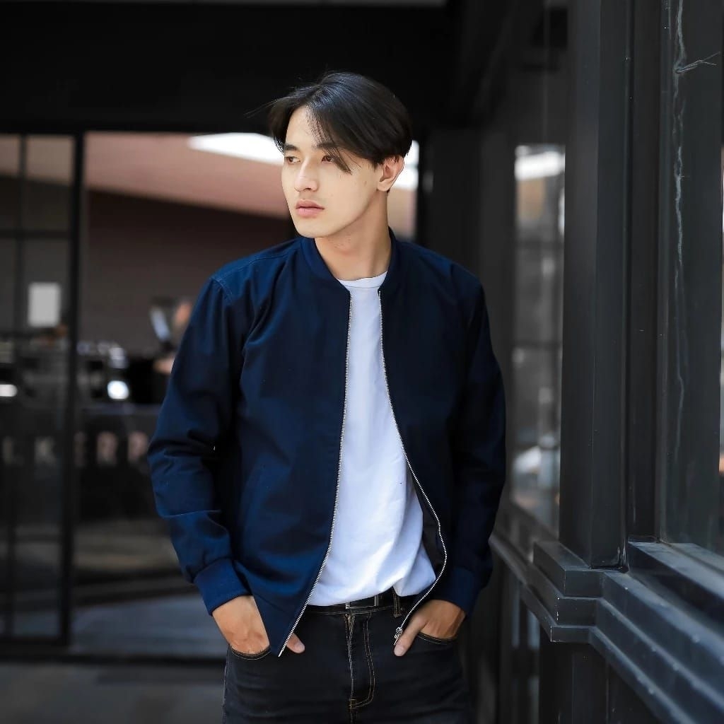 Jaket bomber kanvas premium - Jaket bomber pria - Bomber pria kanvas