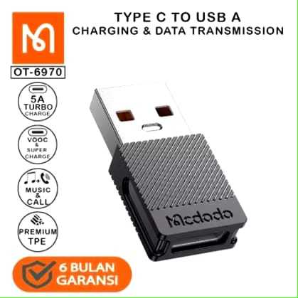 MCDODO Converter Type C Female To USB A OT-6970 - Convvert Adapter USB / Converter Mcdodo