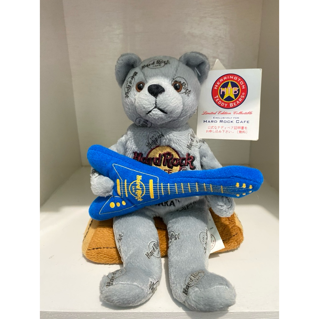 Boneka Hard Rock Cafe Herrington Teddy Bear Rocker Beara Universal Citywalk Osaka Original Limited E