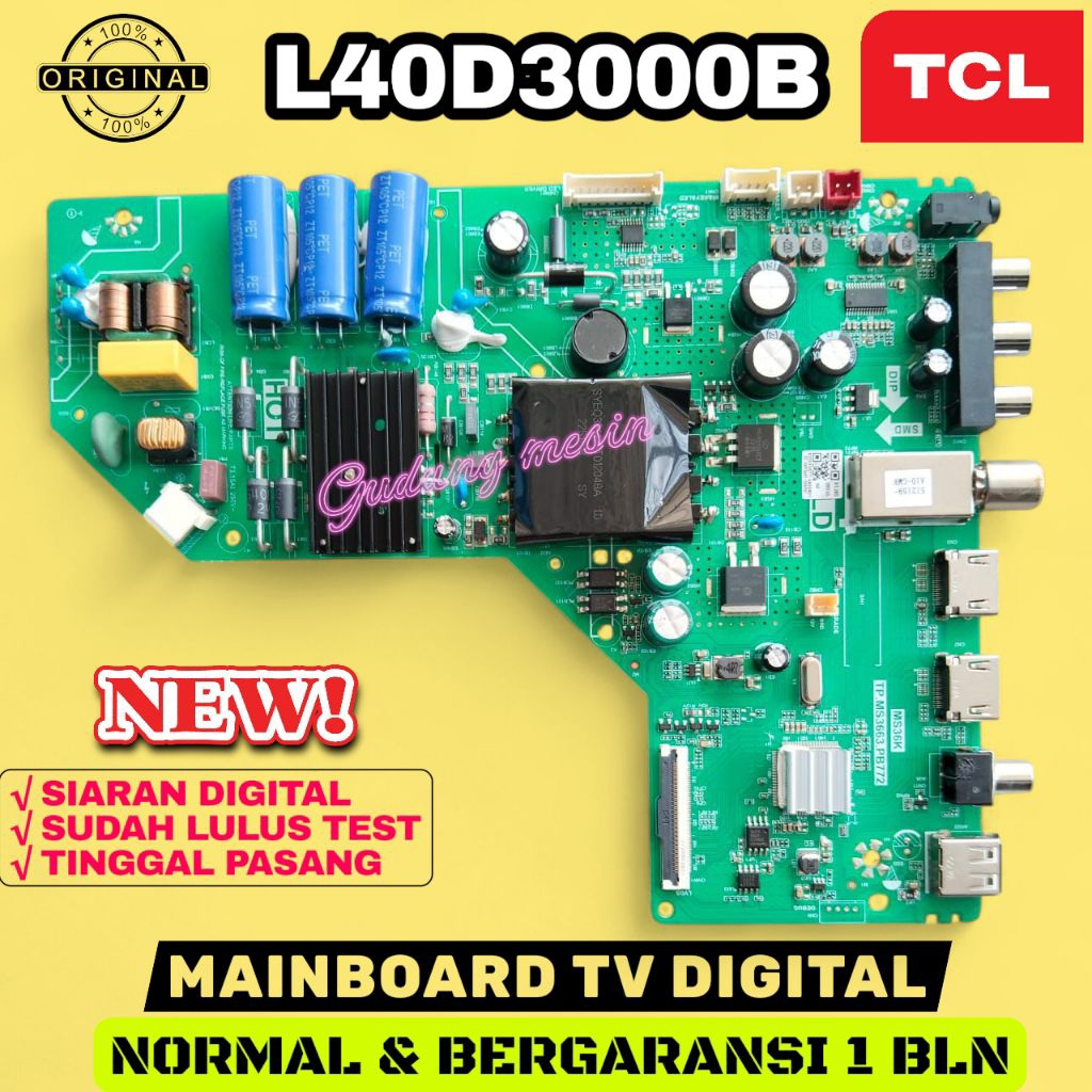 MB TV TCL L40D3000B / MAINBOARD TV TCL L40D3000B / MESIN TV TCL L40D3000B / MODUL TV TCL L40D3000B /