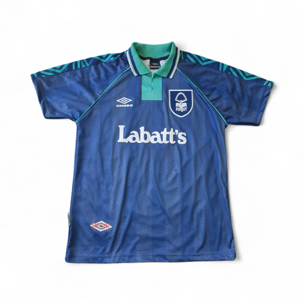 Jersey Retro Rare Nottingham forest Away 93/94 Classic Vintage Blockcore
