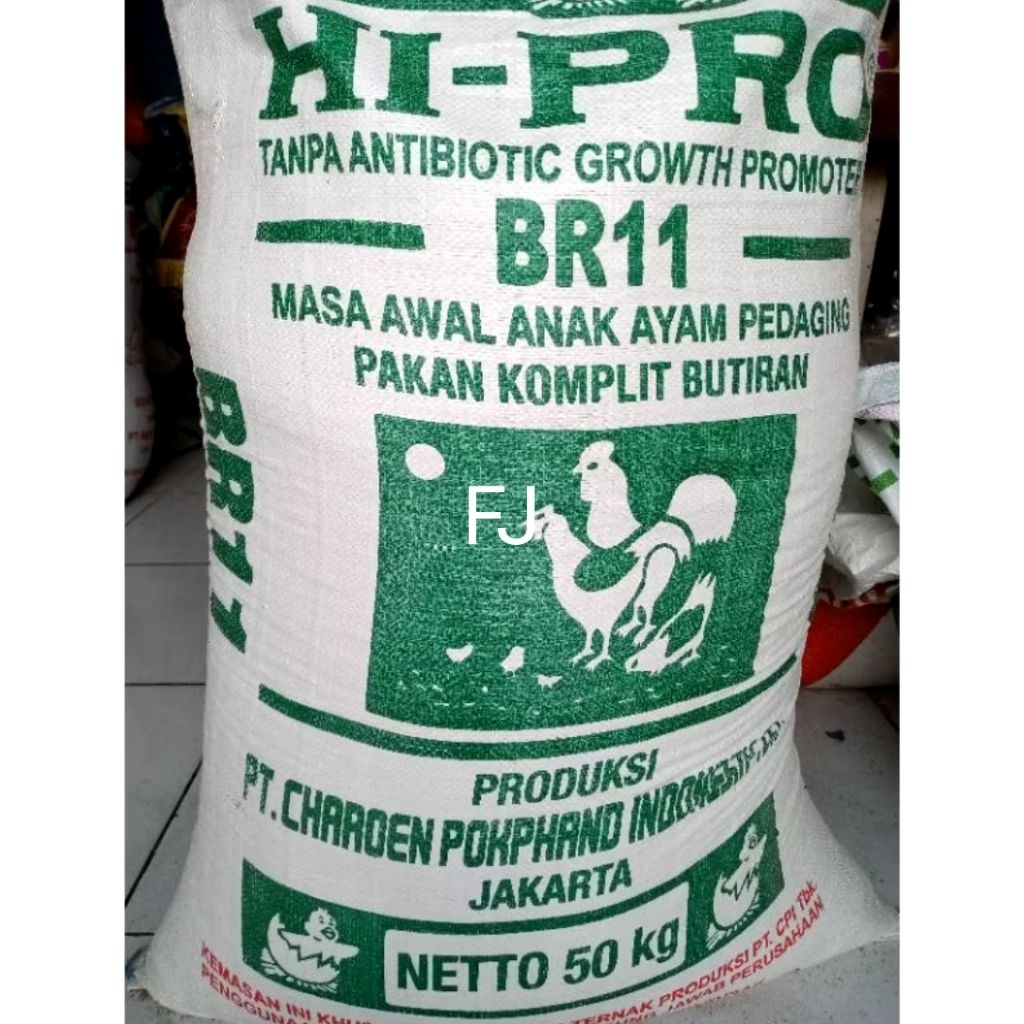 Pur Ayam Cp Br 11 Pakan Hi-Pro Hi Pro 1 Karung 50Kg Vur Voer Broiler Starter 100% Original Kemasan P
