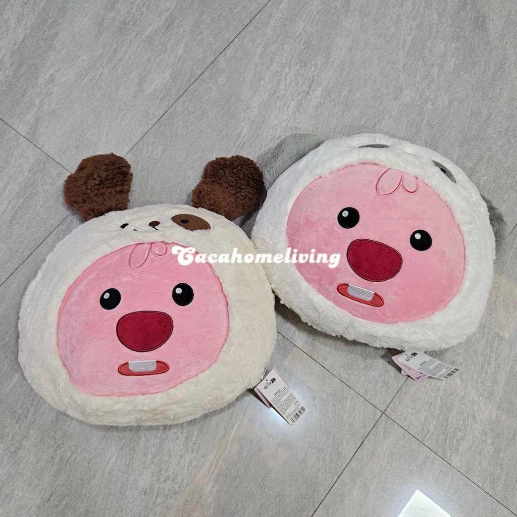 Miniso x Loopy - Boneka Lucu / Bantal sofa / Head Shaped Pillow Zanmang Loopy Custome Animal Collect