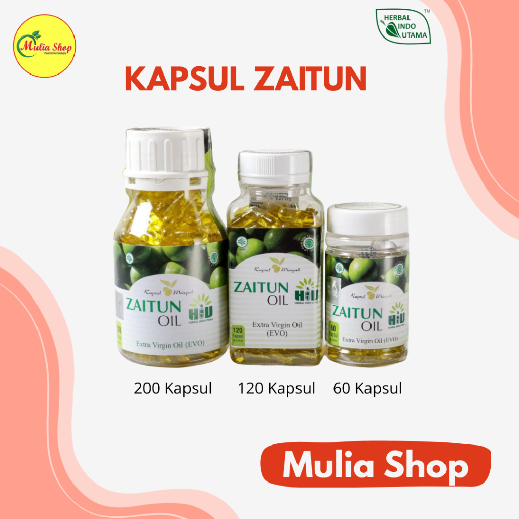 Kapsul Minyak Zaitun Oil Extra Virgin Tursina HIU