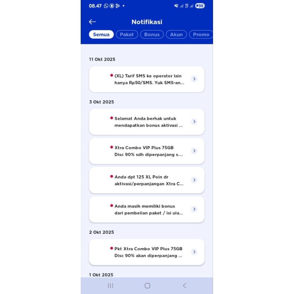 kartu perdana xl xtra combo vip plus 90%