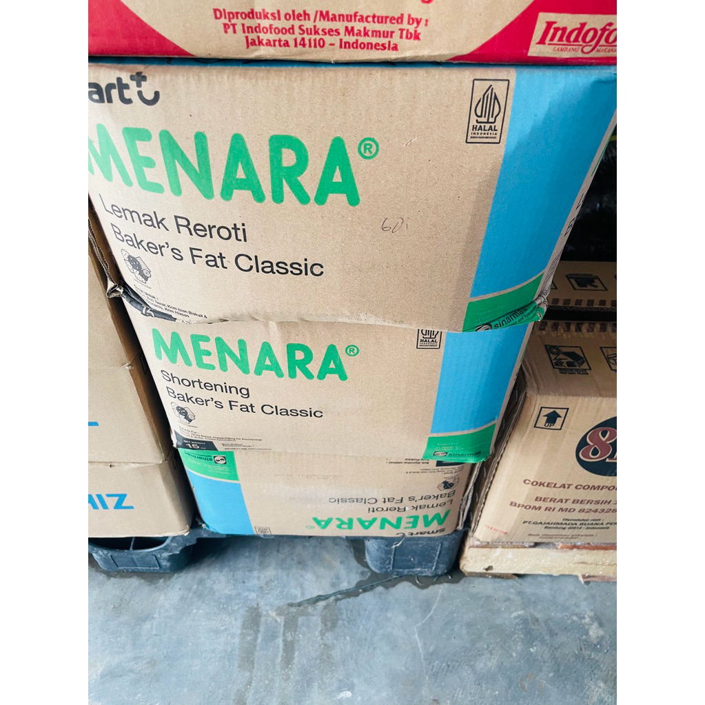 Mentega putih merk menara isi 15 kg