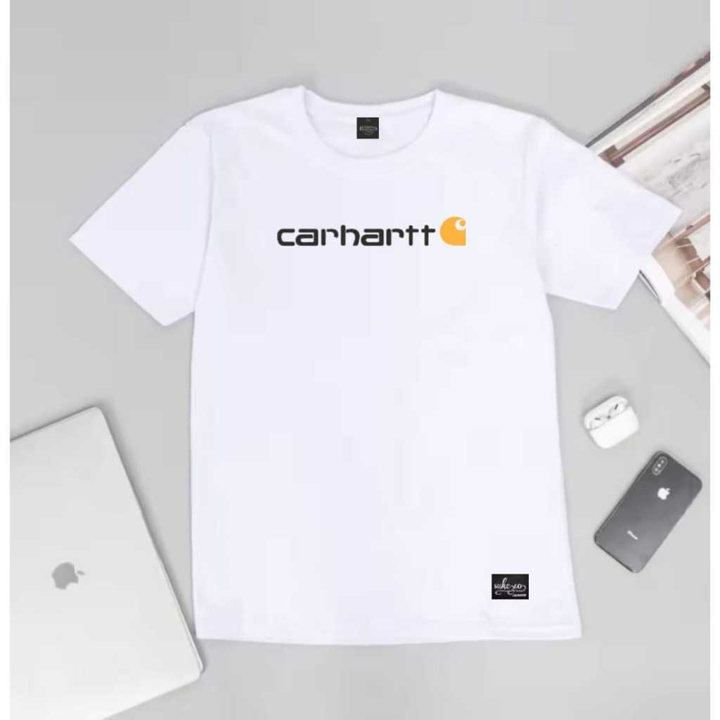 Outfit Outdor Simple Unisex / Kaos Original Charhatt Logo Sablon Premium / Atasan Daily Termurah