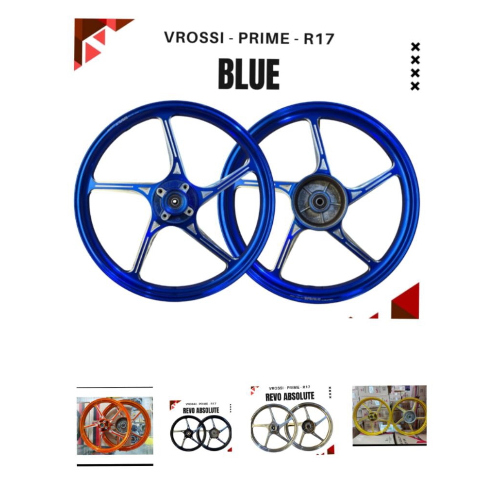 VELG RACING ROSSI PRIME PALANG 5 HONDA  KHARISMA DAN SUPRA X 125 OLD UK 140/160-17