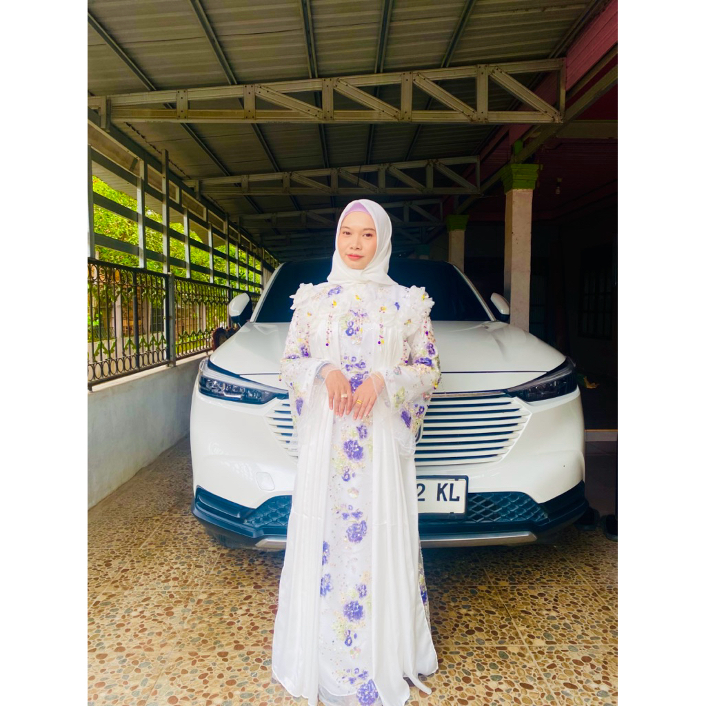 preloved gaun cantik full payet