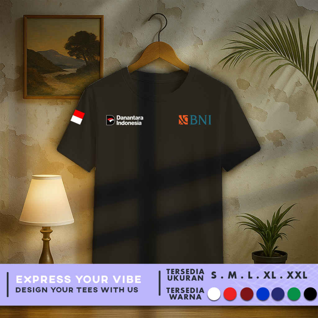 Kaos Baju bank BNI Danantara Indonesia Terbaru | Cotton Combed 30s