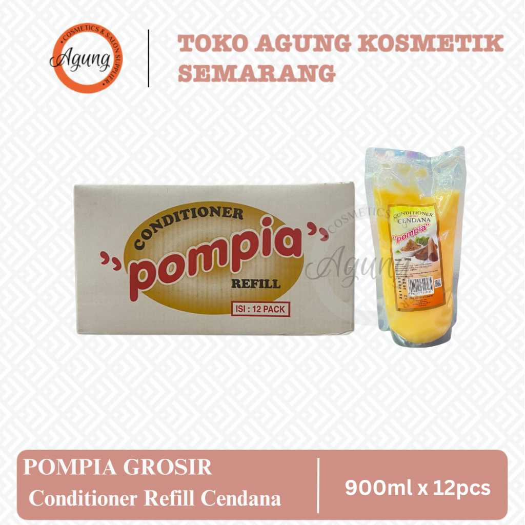AGUNGSMG - POMPIA GROSIR Conditioner Refill Cendana 900ml x 12pcs