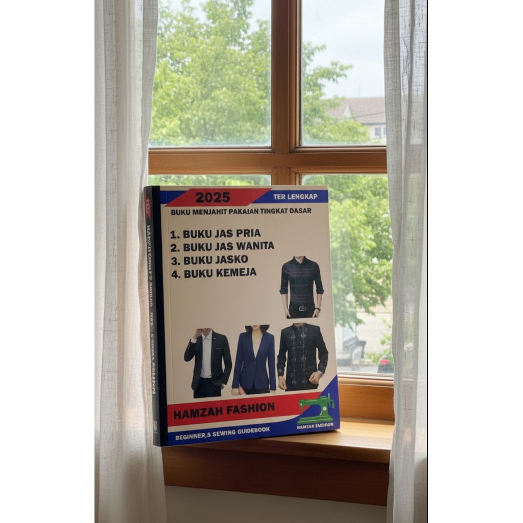 buku pola jahit satu buku isi 4 JAS PRIA JAS WANITA JASKO KEMEJA tingkat dasar