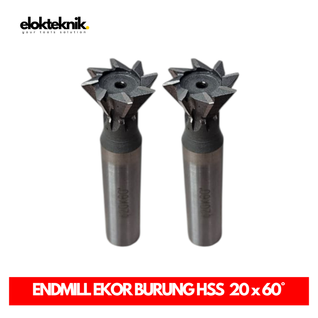 ENDMILL EKOR BURUNG | DOVETAIL GROOVE 20 x 60°