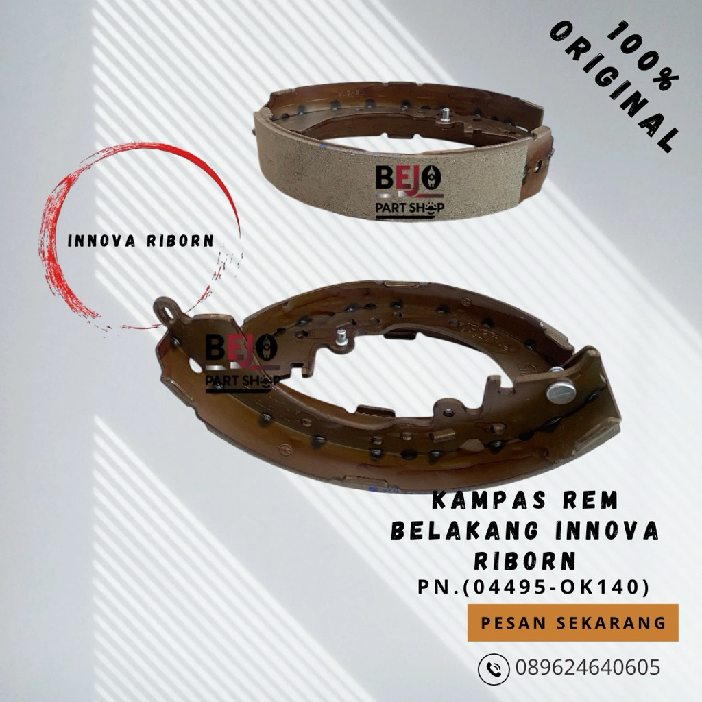 KAMPAS REM BELAKANG TOYOTA INNOVA RIBORN pn;(04495-OK140)