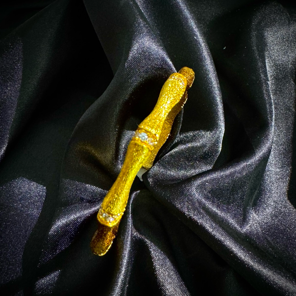 Gelang Bambu Wanita Emas Pasir Vietnam 100% Asli 23g