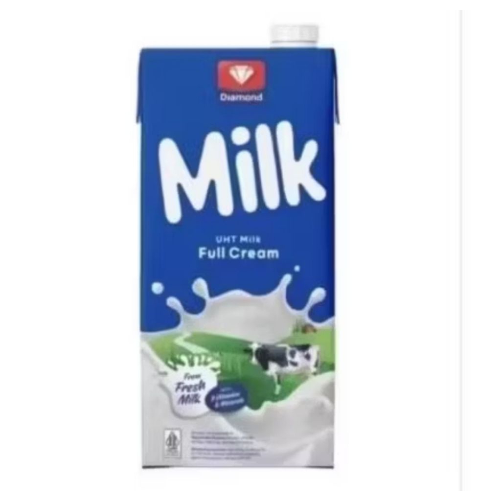 Susu UHT Diamond Full Cream 1 Liter 1 dus