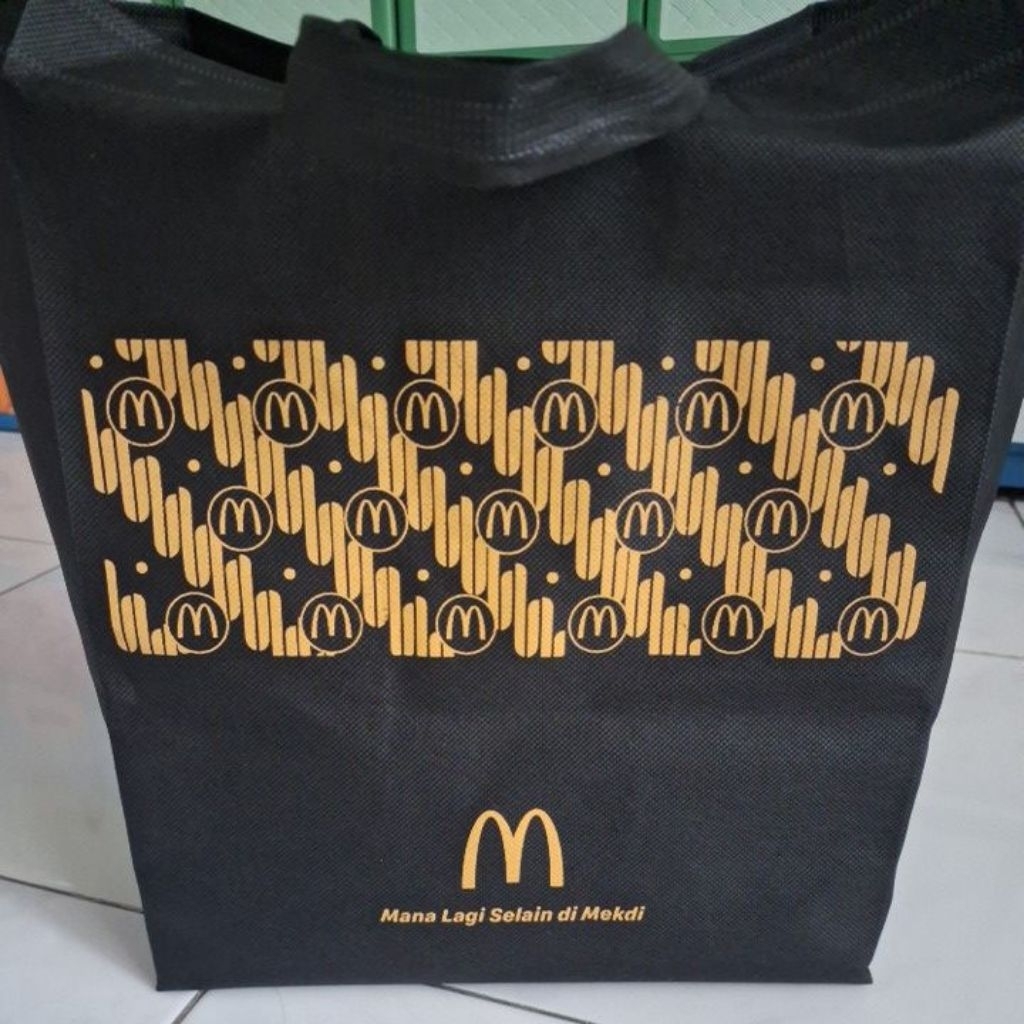 mcdonald spunbond shopping bag tas mcd original