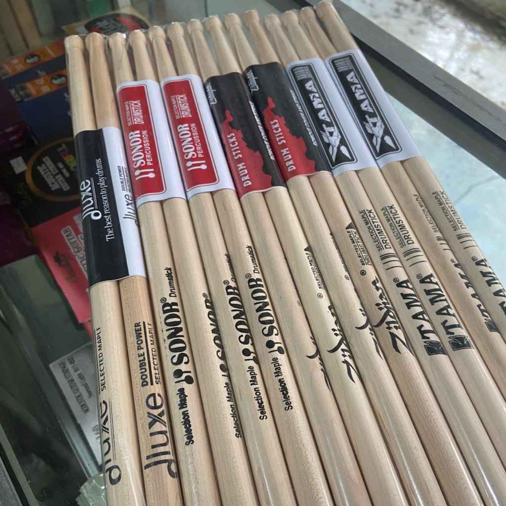 Stik Drum Maple Sonor Zildjian dll kayu Maple