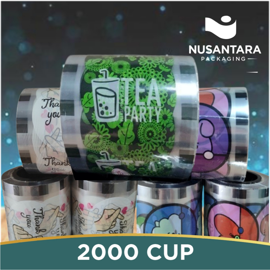 Tutup Segel Plastik [Isi 2000 Pcs] / Cup Sealer Lid / Plastik Penutup Gelas Kopi Teh / Plastic Cup S