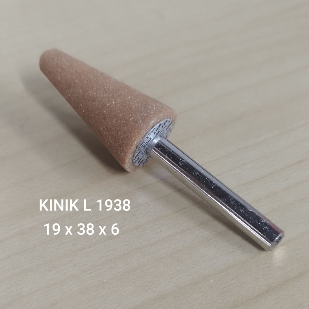 BATU GERENDA BOTOL KERUCUT L1938 KINIK MOUNTED STONE