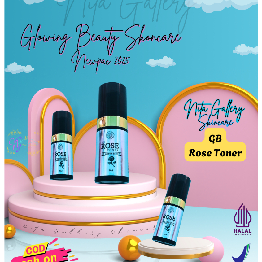 Rose Toner Glowing Beauty Skincare Original Malaysia
