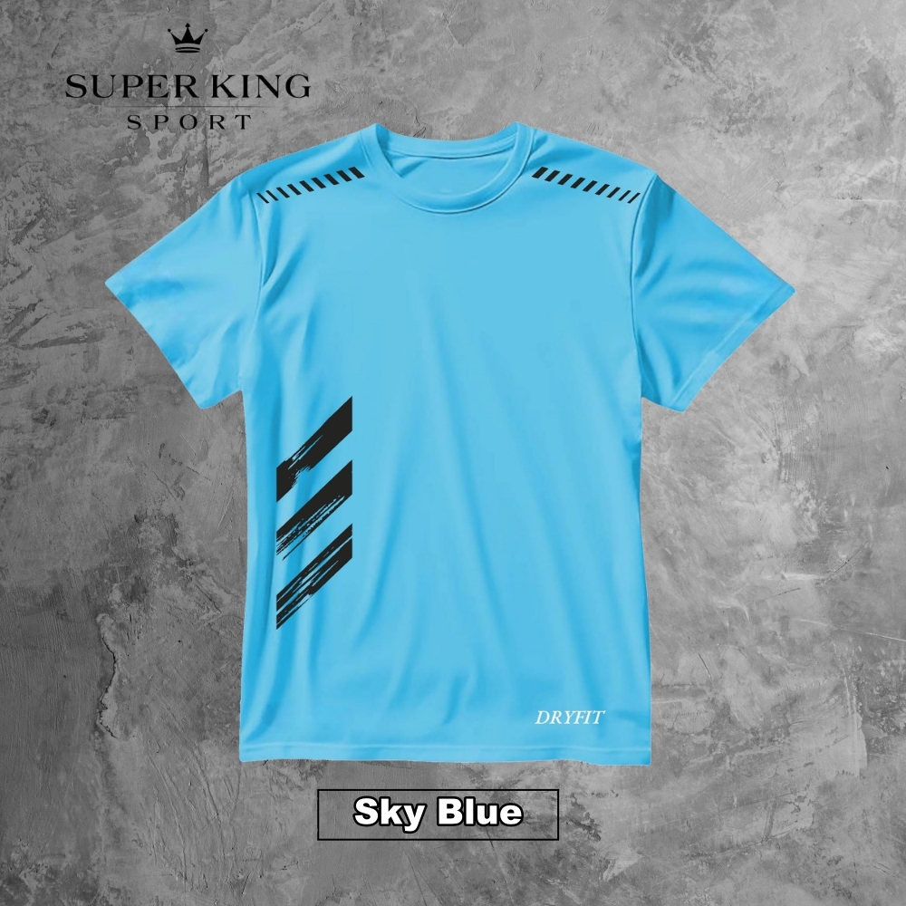 Kaos olahraga dryfit Kaos training polos Kaos sport lengan pendek Baju olahraga dryfit Kaos gym fitn