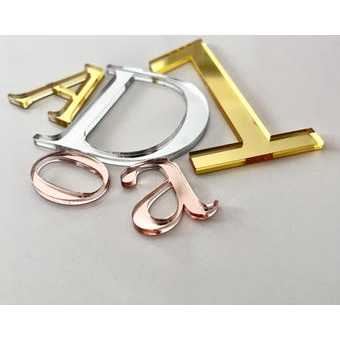 [LETTER AKRILIK]Huruf dan Nomor Timbul Akrilik Tanpa Spon Eva, Letter Akrilik Custom, Laser Cutting