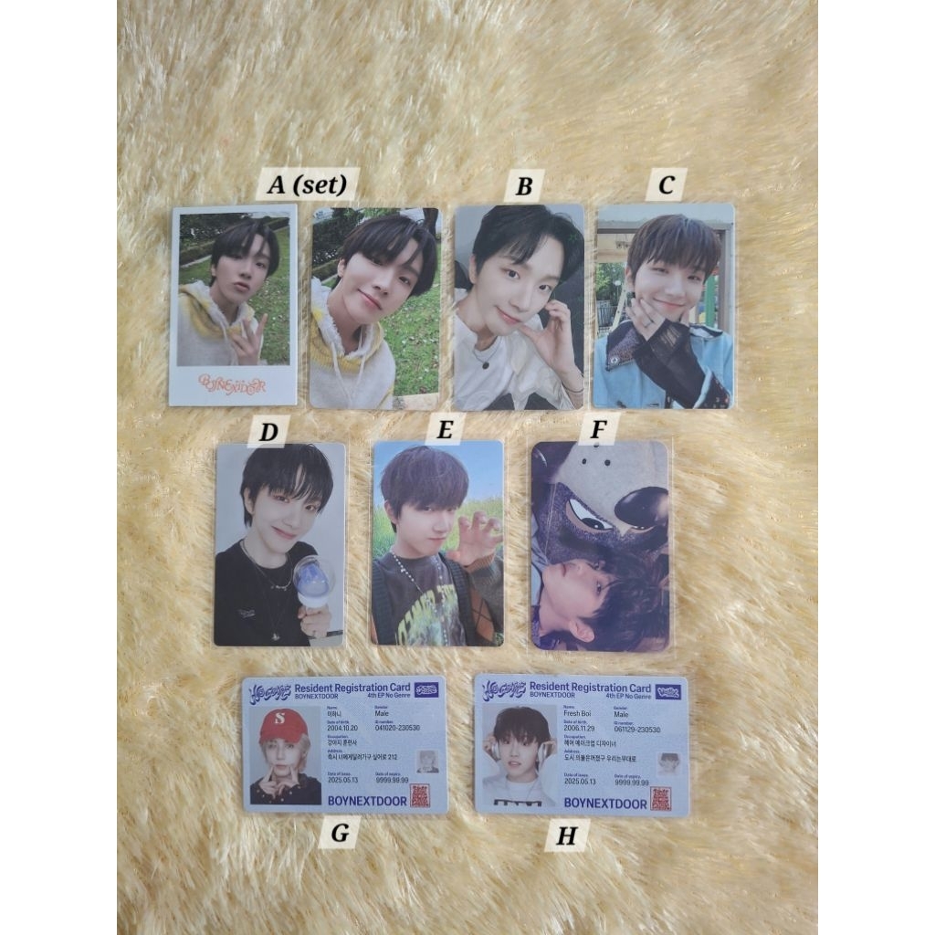 Photocard Woonhak BOYNEXTDOOR