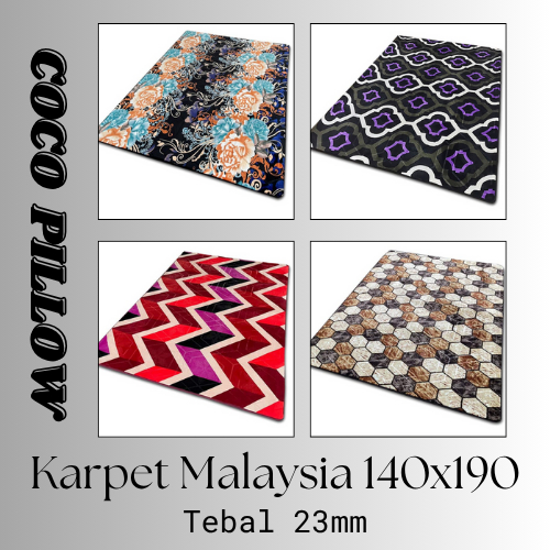 Karpet Malaysia 140x190 Full Permadani / Karpet Ruang Tamu Minimalis Prime Quality Tebal 23mm