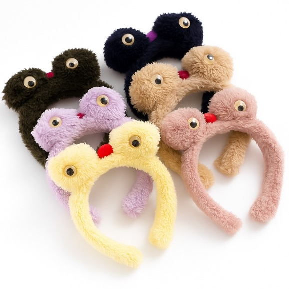 Bando Karakter Boneka Hewan lucu Bando Korea Style Bando Bulu Motif Hewan Burhan Bando cosplay Fluff