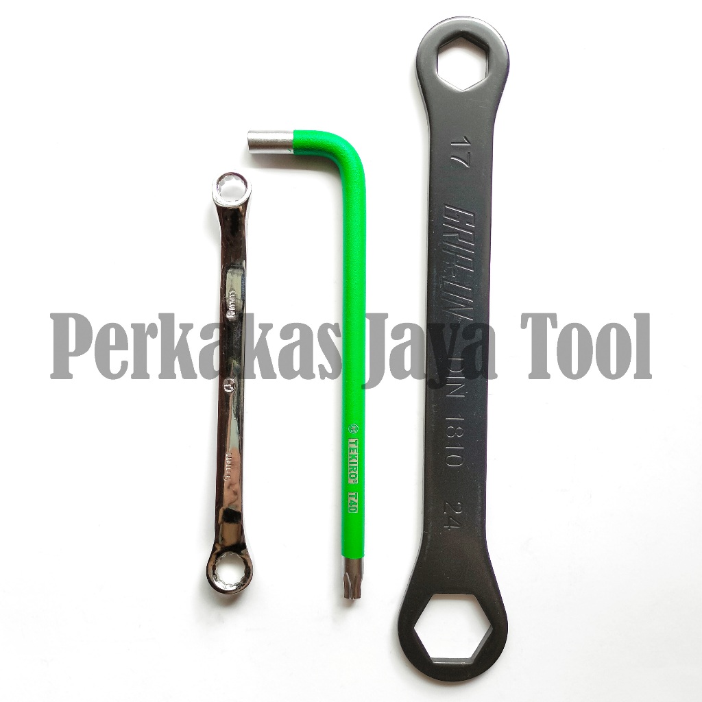 Paket Kunci Stel Klep Tekiro + Kunci Ring 8 x 9 + Kunci Tutup Klep 17 24