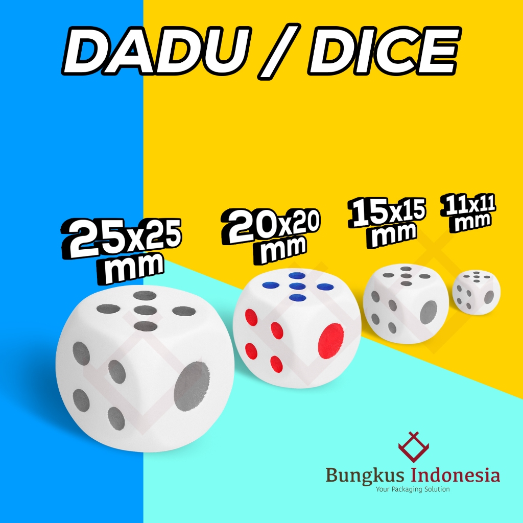 Dadu / Dice Ukuran 20x20mm Board Games