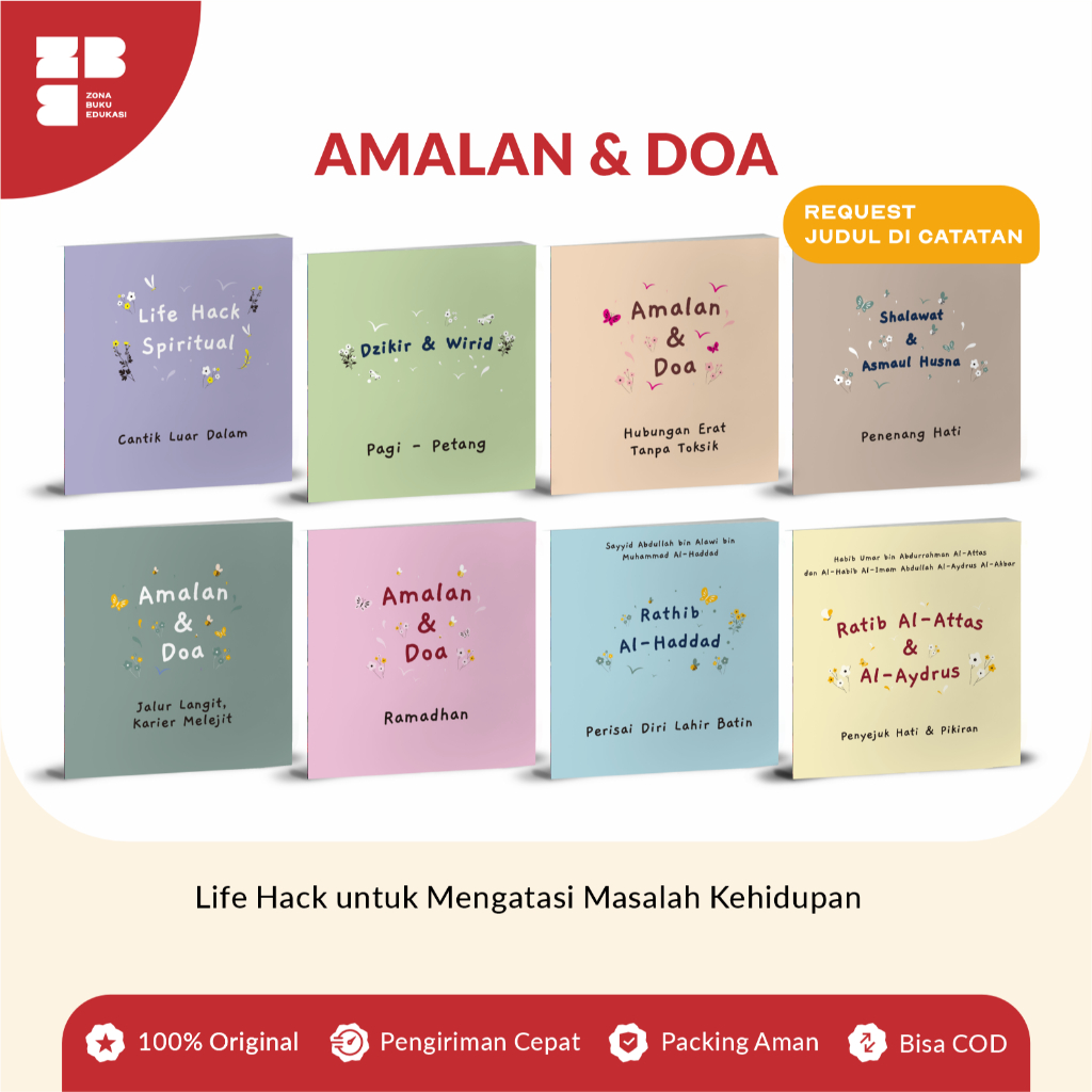 BUKU AMALAN & DOA - RATIB AL-HADDAD, HUBUNGAN ERAT TANPA TOKSIK, SHALAWAT & ASMAUL HUSNA, JALUR LANG