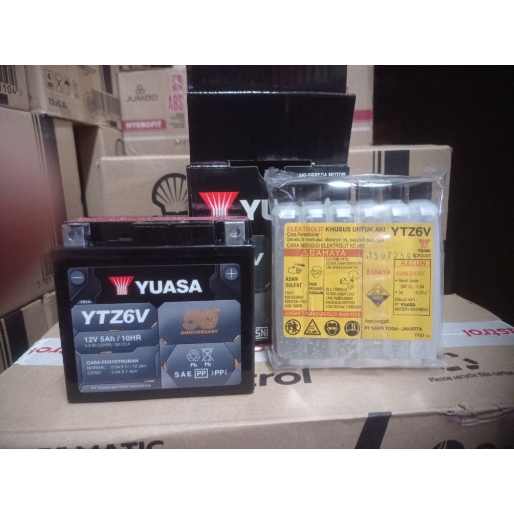 AKI YUASA GTZ6V ASLI KERING