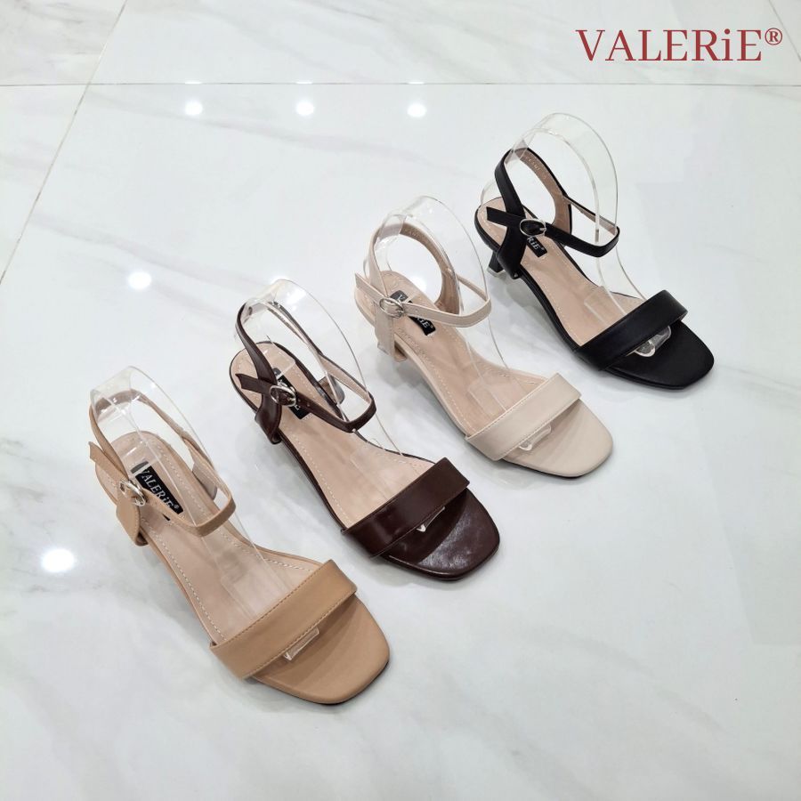 VALERIE Sendal Heels Tali 3cm  Steffani Dove 36-40