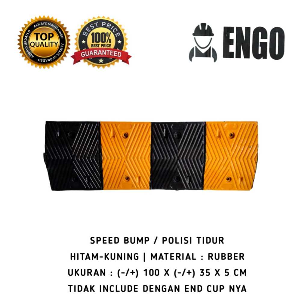 Rubber Speed Bump Polisi Tidur Karet (-/+)100 X (-/+) 35 X 5 cm Rubber Speed Bump Polisi Tidur Panja