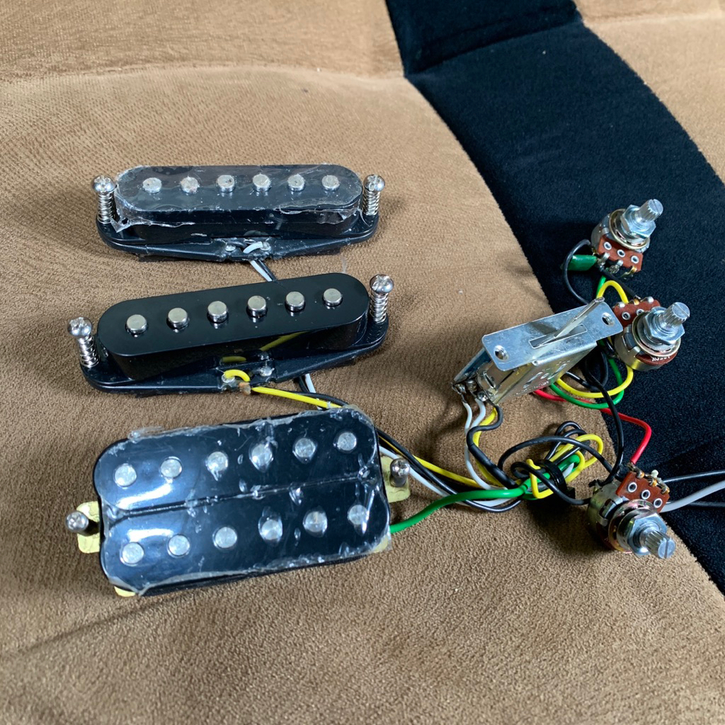 pickup set wiring squier affinity original hss